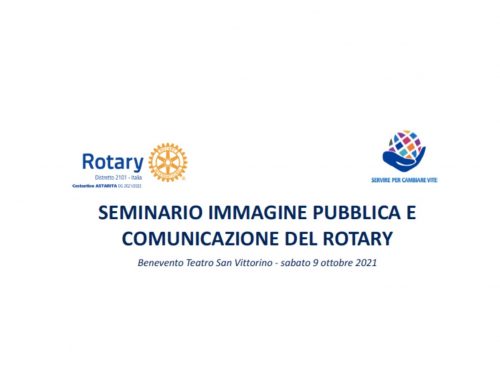 Il 9 ottobre a Benevento il seminario Distrettuale “Immagine pubblica e comunicazione del Rotary”